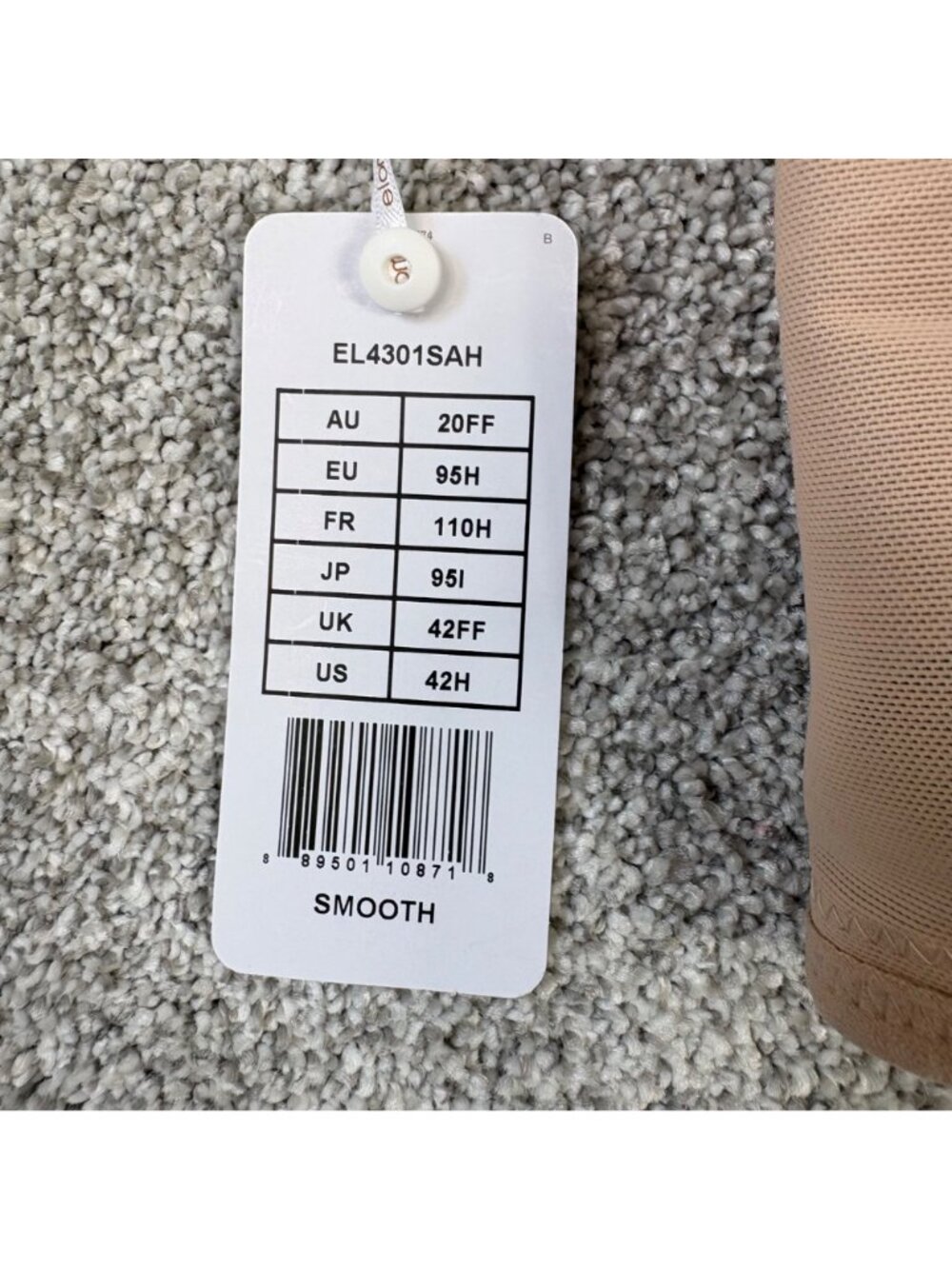 Elomi Cate Full Coverage Underwire Bra Smooth Nude US 42H EU 95H EL4301SAH - Picture 3 of 9